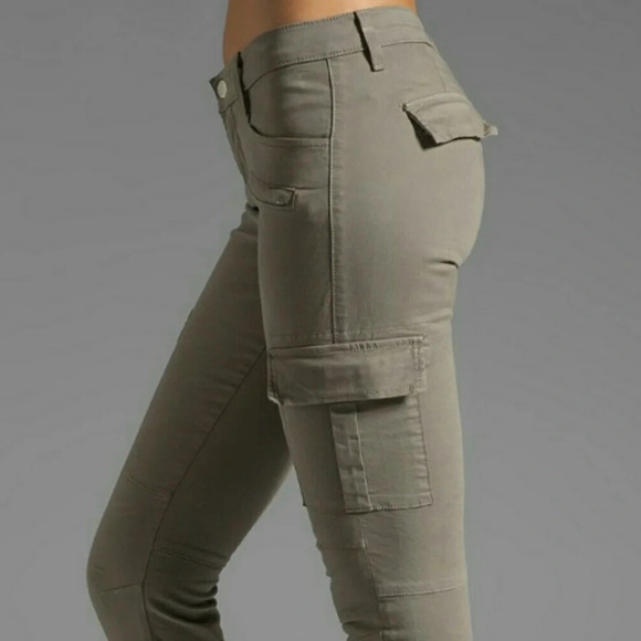 J Brand Grayson Military Cargo Skinny Jeans in vintage dim grey - Picture 3 of 9